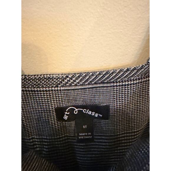 Preppy Art of Class Romper Jumper Overalls Girls Toddler 5T Gray Plaid Sleeveles - Picture 5 of 5